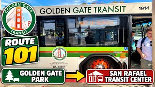 🚍 Riding Golden Gate Transit Route 101! 🌉 San Francisco to San Rafael | Full Ride