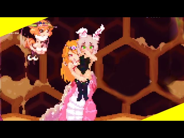 Echidna Wars Dx - Usaco cute skin - Stage 2 + Queen Bee Boss Gameplay class=