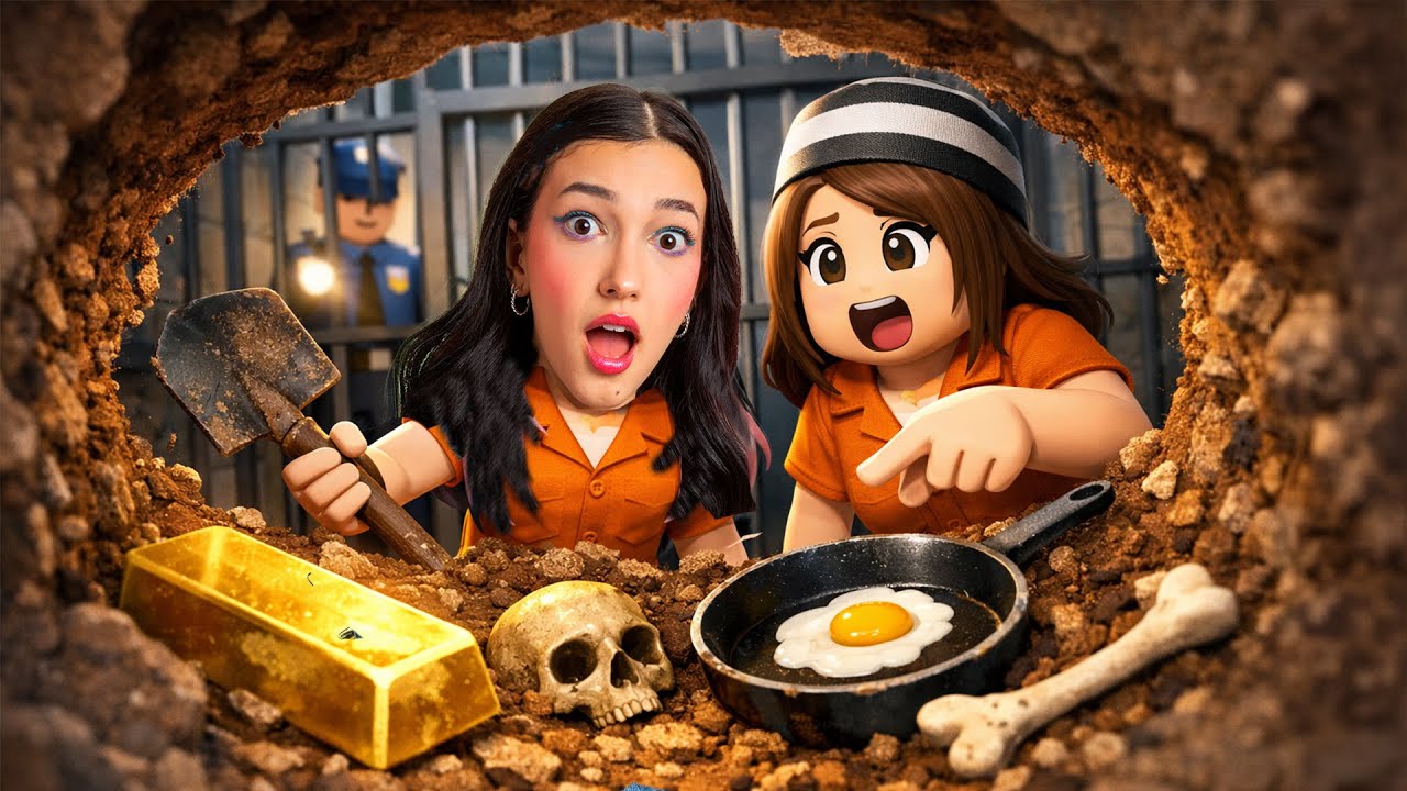 CAVAMOS UM BURACO PARA ESCAPAR DA PRISÃO E ACHAMOS COISAS ESTRANHAS