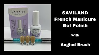 SAVILAND FRENCH MANICURE GEL POLISH WITH ANGLED BRUSH | DISCOUNT CODE |  @savilandofficial