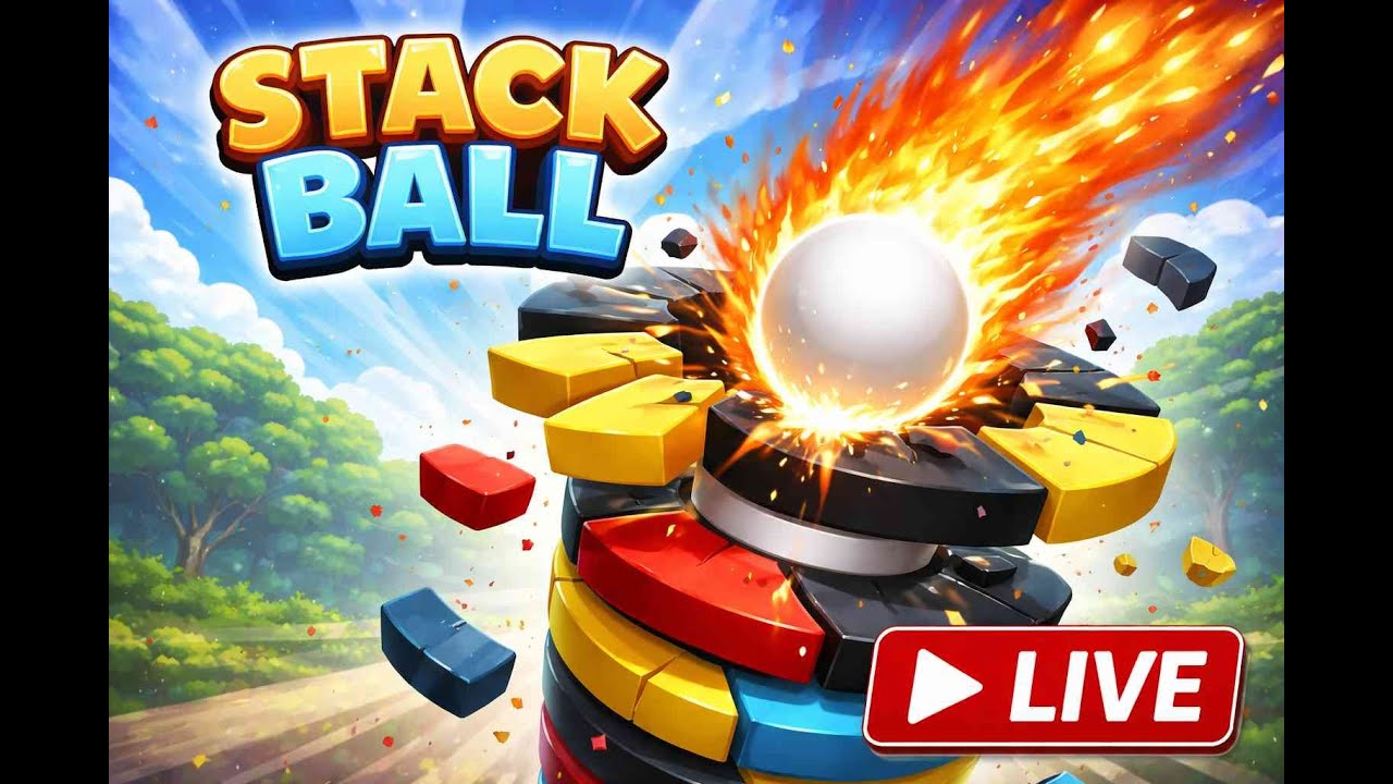 STACK BALL 🔴 NO FAIL CHALLENGE | PERFECT DROPS ONLY | LIVE