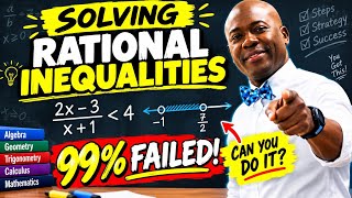 99%failed: solving rational inequalities #usa #Mathematics #csecmaths #florida #education 