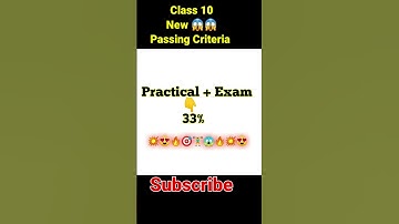 😱Class 10 Passing Criteria in Board Exam 20222-23 #shorts #short #class_10th_passing_percentage%