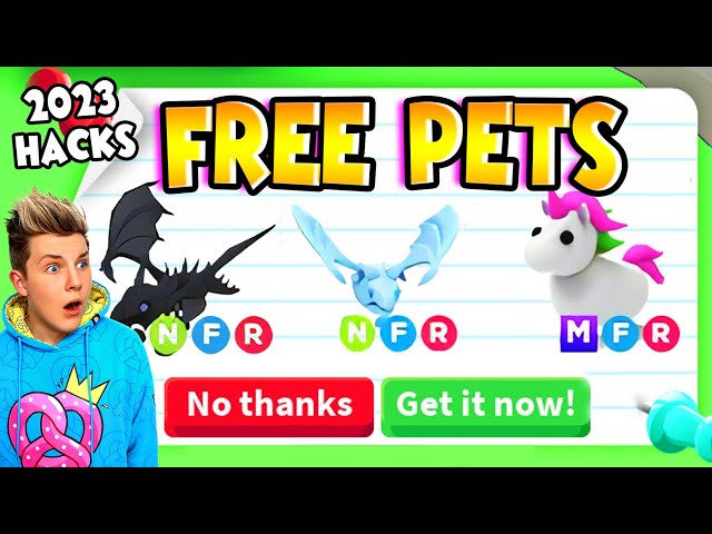 TOP 5 HACKS TO GET FREE PETS in 2023 Adopt Me!! Prezley 