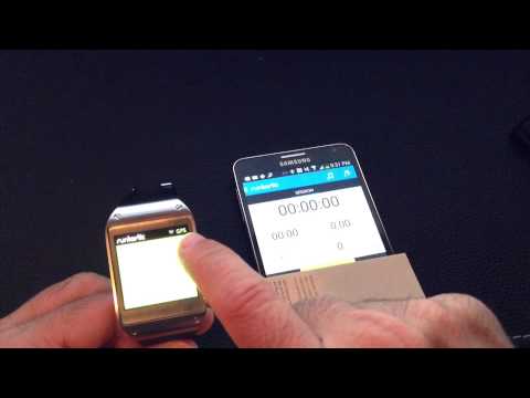 Samsung Galaxy Gear: How to use Runtastic Pro with the Gear - YouTube