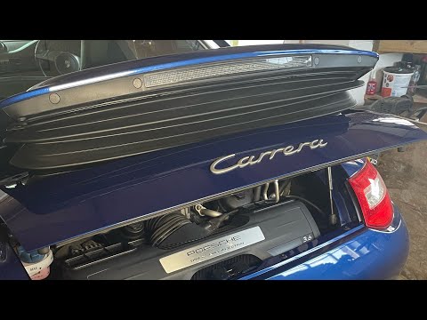 NOISY SPOILER, creaking or stiff to operate . Quick and cheap fix! Porsche 911 997 wing repair guide