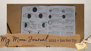 My Moon Journal - 2022 and January Set Up
