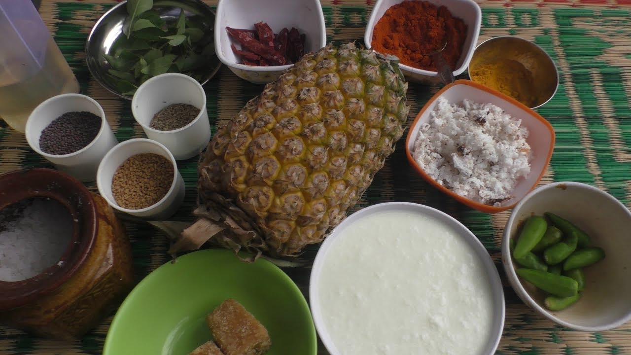 pineapple curry kerala style in Tamil / Home cooking pineapple curry
