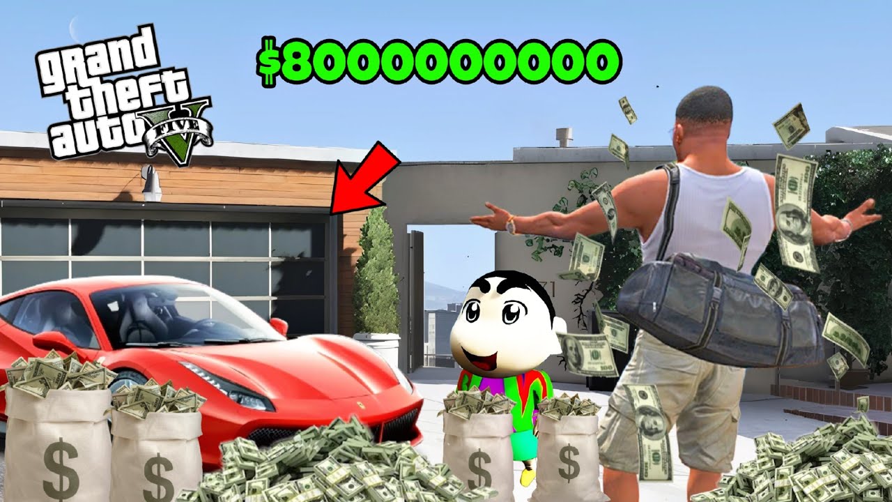 GTA 5 : FRANKLIN AND SHINCHAN BECOME BILLIONAIRE 😯 IN LOS SANTOS