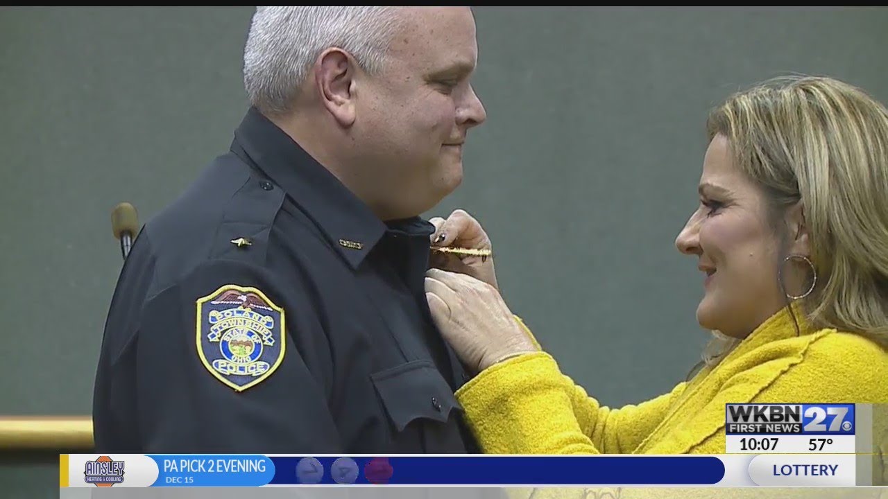 Poland Township swears in new police chief YouTube