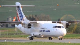 Atr 42 Takes Off At Airport Bern-Belp Hd