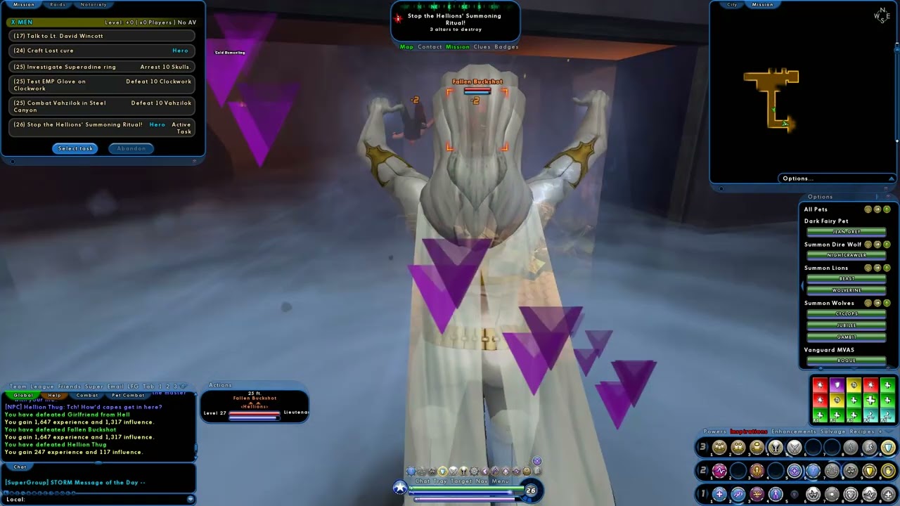 City of Heroes: THUNDERSPY The X-MEN full team custom build