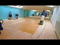 Dance Studio Hardwood Floor Restoration (time-lapse)