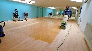 It was in a BAD WAY (Resanding a Worn Out Dance Floor)