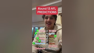 My round 13 AFL TIPS🤯😱🤯  #afl #shorts #footy #footyafl #sports #ftfooty #youtubeshorts #youtube
