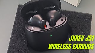 Jxrev J51 Wireless Earbuds Review \& How To Use | Bluetooth Headphones In-Ear Noise Cancelling Mic