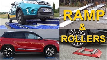 INCLINED ROLLER RAMP  vs  ROLLERS  - 4x4 - 4WD - AWD - @4x4.tests.on.rollers