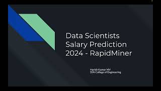 RapidMiner Contest - Data Scientist Salary Prediction 2024