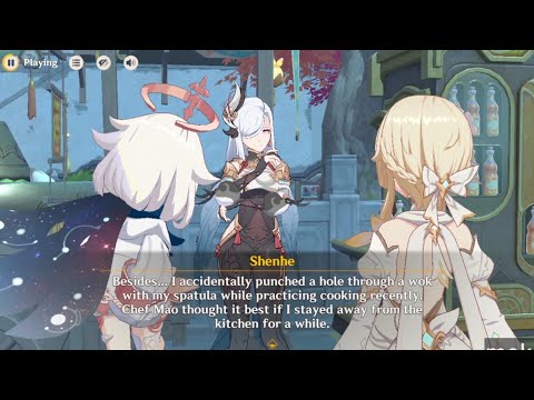 GENSHIN IMPACT 7.1 - SHENHE ESCOFFIER XIANGLING CUTSCENE