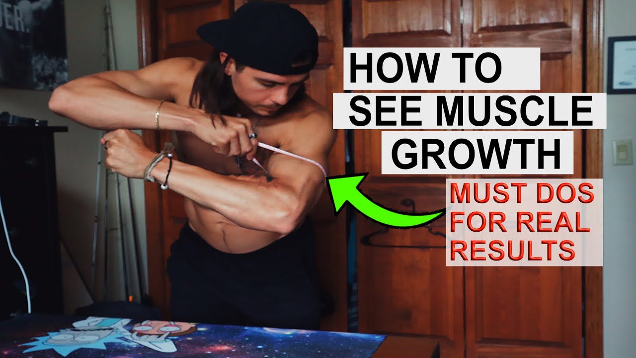 HOW TO SEE MUSCLE GROWTH How To Take Measurements To See Progress Gym Edition 2 YouTube