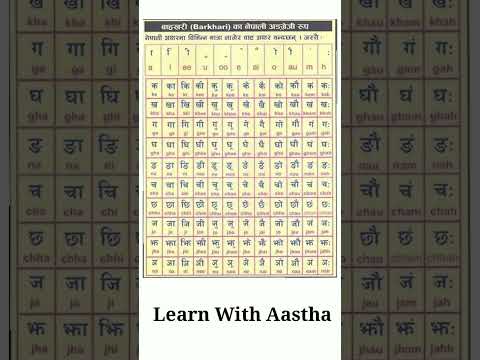 Barakhadi in Hindi