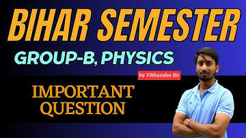 Z-Black Series | Bihar Polytechnic Semester Exam 2023 (Group-B) | Applied Physics-1