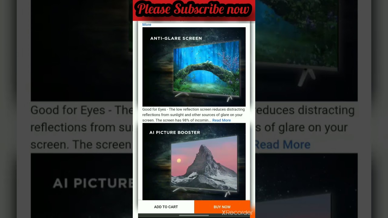 Vu Premium 180cm ultra HD 4K | Smart Android LED TV details reviews ratings on Flipkart 