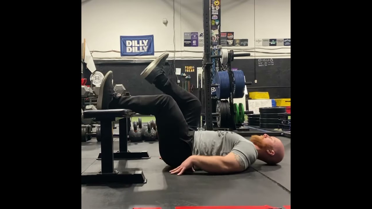 Hamstring bridge on bench deals