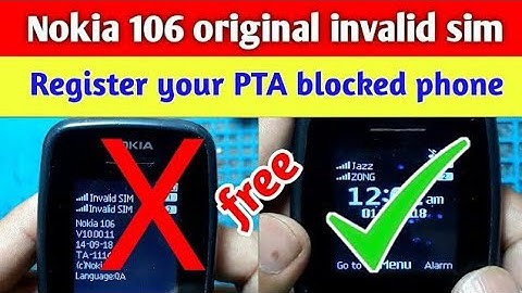 nokia 106 invalid sim rejected | imei code solution by master mobile kotri