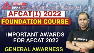 Afcat 1 2022  General Knowledge  Important Awards For Afcat 2022