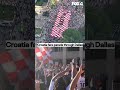 Croatia parade in Downtown Dallas