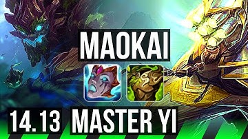 MAOKAI vs MASTER YI (JGL) | 2/2/25, 1400+ games | NA Diamond | 14.13