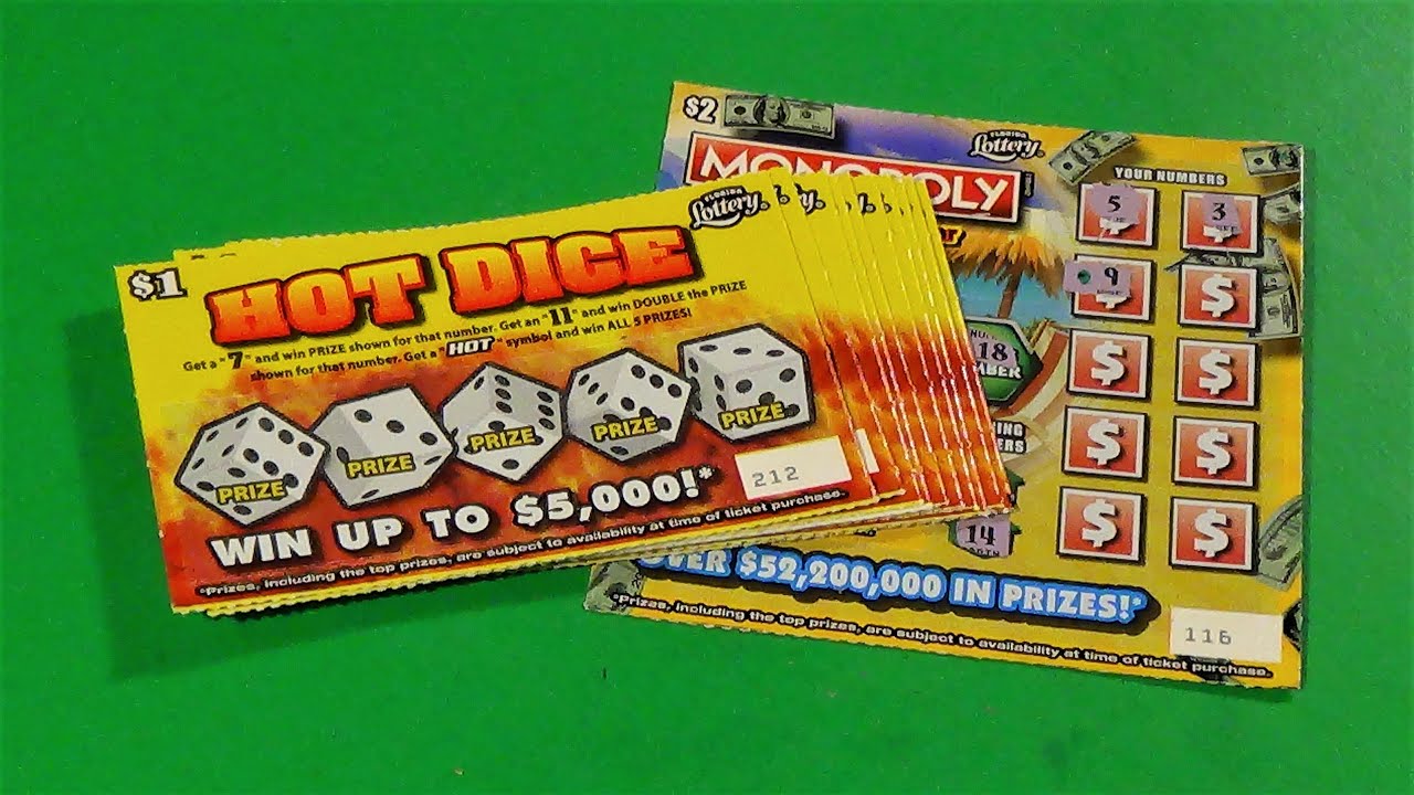SOOD 685 TEN 1 HOT DICE Florida Lottery Scratch Tickets YouTube