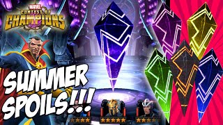 Summer Rewards!!! | Grandmaster, Legendary &amp; 4 Star Crystal Opening - Marvel Contest of Champions