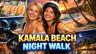 Kamala Beach Evening Walk 🌴 Phuket Thailand | After Massage & Funny Talks with Friend