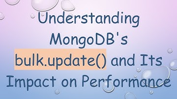 Understanding MongoDB