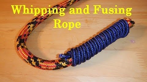 Whipping and Fusing Rope - Cubscout Eric