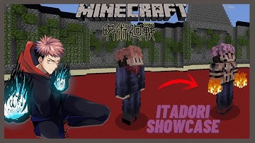 [MCPE/MCBE Jujutsu Kaisen] Itadori and Sukuna Command Showcase《Moveset》// Download