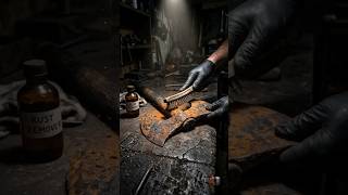 Viking Axe Restored From 100 Years of Rust 🪓 #Shorts