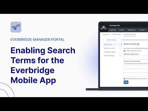 Enabling Search Terms for the Everbridge Mobile App | Everbridge Manager Portal