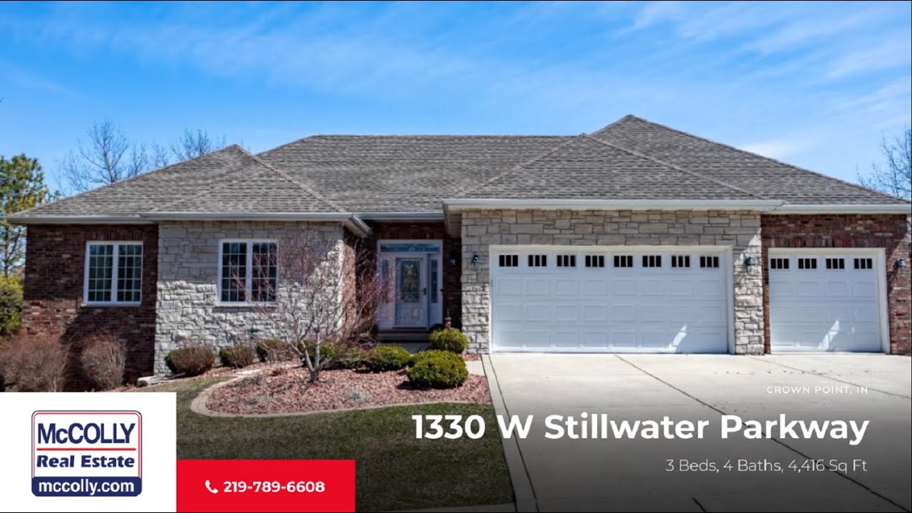 1330 W Stillwater Parkway, Crown Point, IN MLS 509812 McColly YouTube