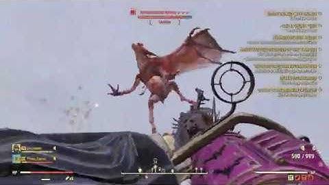 F076 Public Server Scorchbeast Queens vs Bloodied Bash Minigun