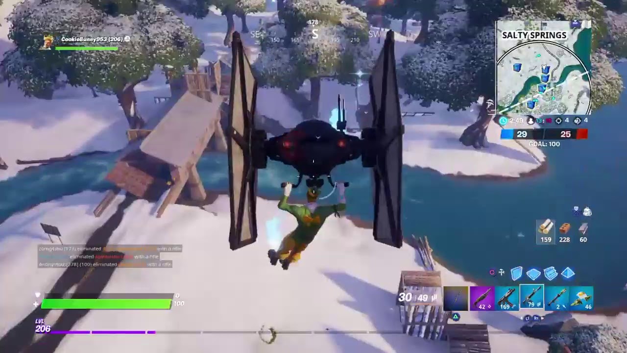 Fortnite Codename Elf skin gameplay