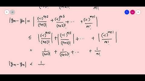 Mathematical Analyisis Module II Class 33A Cauchy Criterion Problem 2