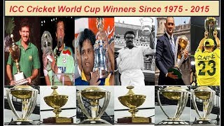Icc Cricket World Cup Winners 1975 To 2015 Winning Moments Winning Moments Hd  Highlights