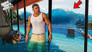 Shinchan and Franklin Tried Impossible Biggest Tsunami Parkour Challenge in GTA 5 @GamingKestin7