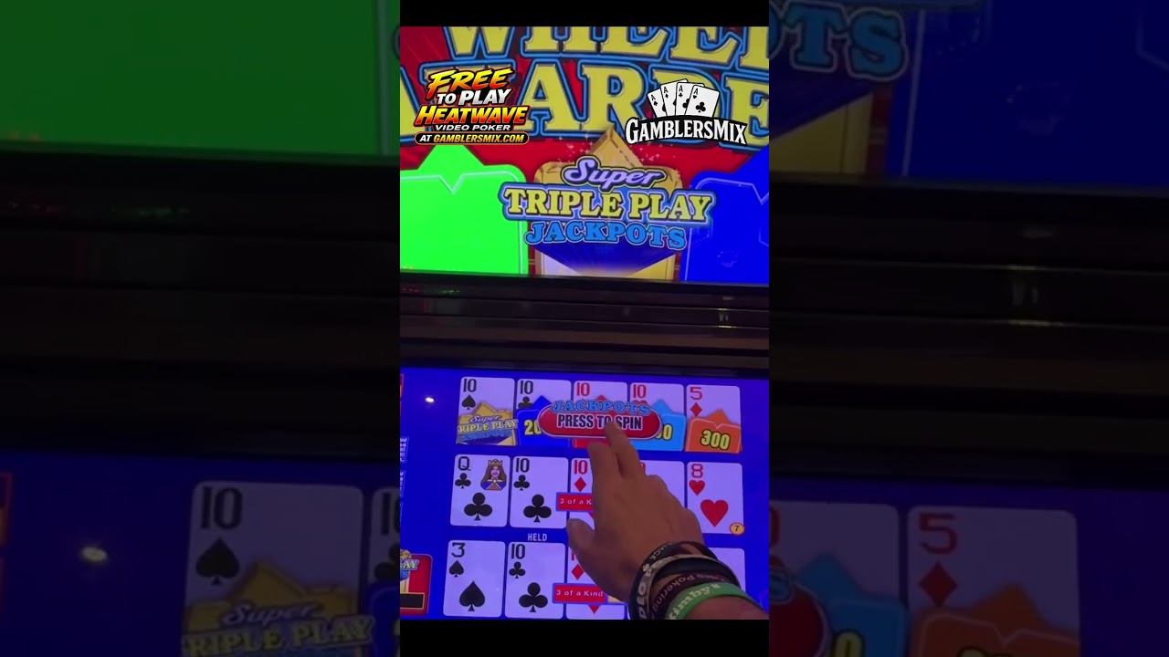 Ten And The Wheel On Super Triple Play Jackpots Wheel Video Poker