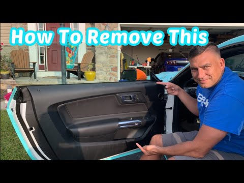 Remove the door panel on your S550 Mustang