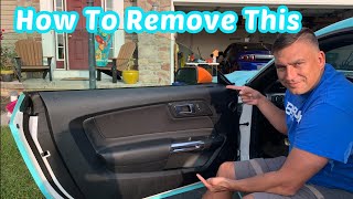 How to Remove your Door Panel On your S550 Mustang