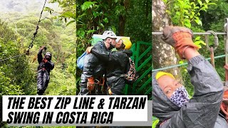 Rainforest SUPERMAN Zip line/ TARZAN Swing in Monteverde Costa Rica  JUNE 2021 by Over Yonderlust 290 views 2 years ago 8 minutes, 38 seconds